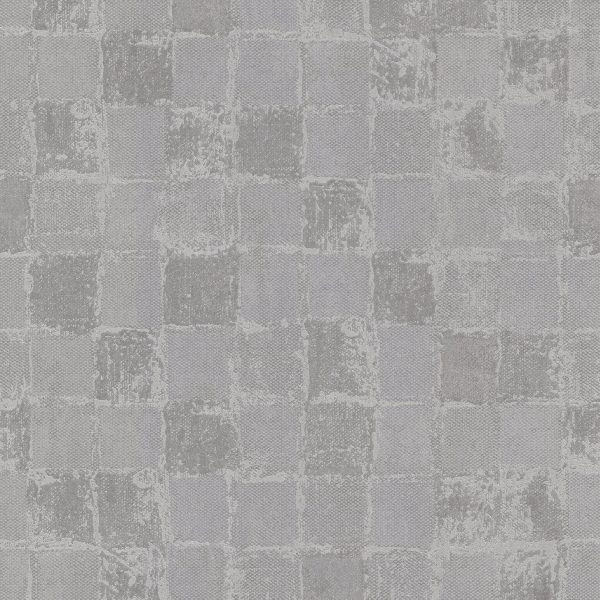 Varak Platinum Checkerboard Wallpaper on Sale - Image 5