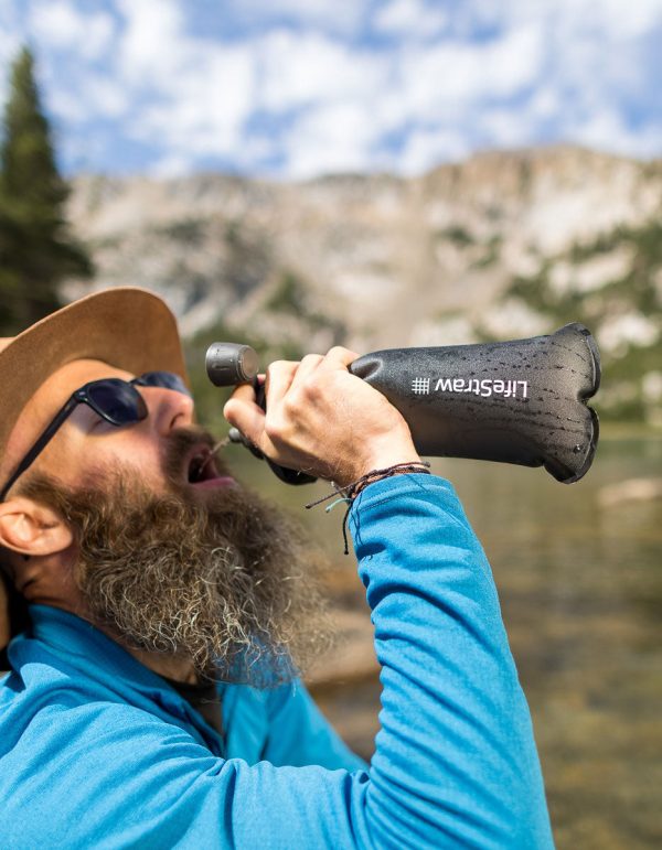 LifeStraw Peak Series Collapsible Squeeze 1L Bottle with Filter Discount - Image 2