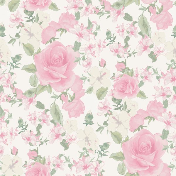 Sunset Harbor Rose Vida Rosa Roses and Flowers Wallpaper For Discount