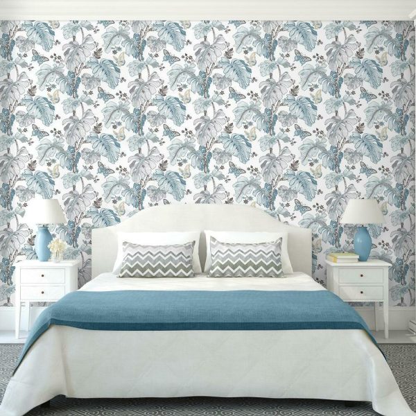 Boho Palm Peel and Stick Wallpaper Cheap - Image 3