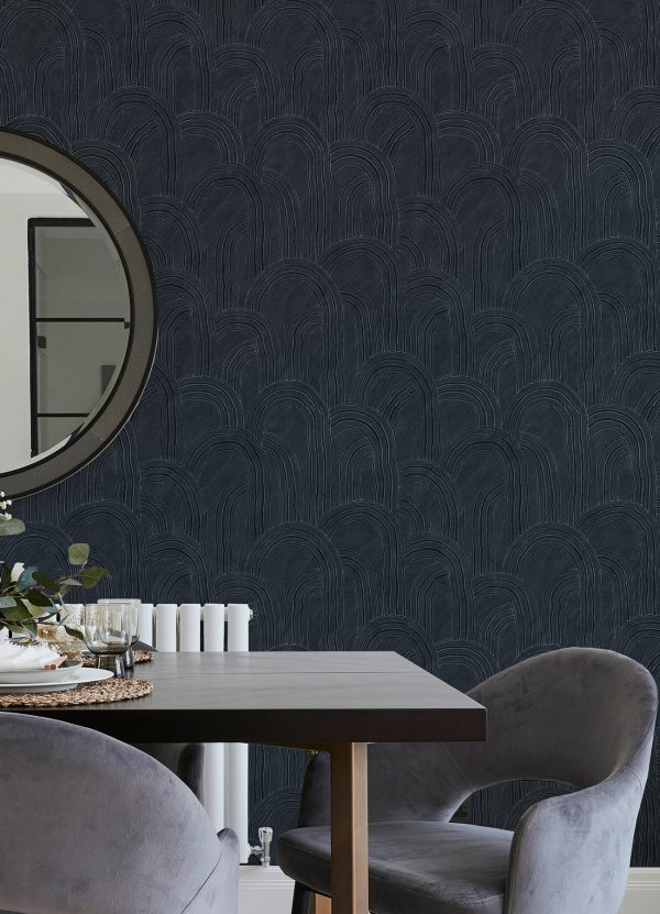 Cabo Rippled Arches Wallpaper Online Sale - Image 2