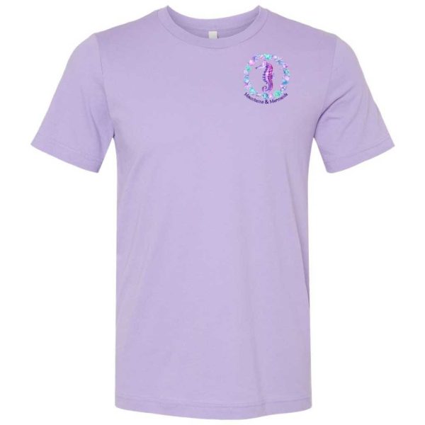 Ocean Soul Short Sleeve T-Shirt (Lavender) Online Hot Sale - Image 2