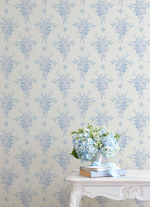 Rosie Arrangements Icey Winters Bouquet Toss Wallpaper For Discount - Image 2