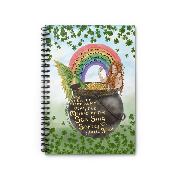 Celtic Clover Mermaid Spiral Notebook - Ruled Line Online Sale