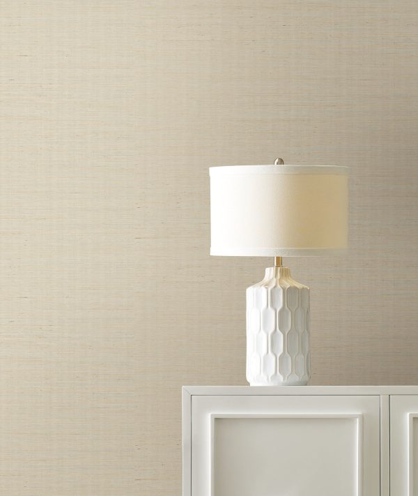 Maguey Silver and White Sisal Wallpaper Cheap - Image 5