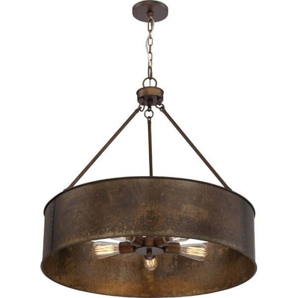 Vincent 5 - Light Shaded Unique   Statement Drum Chandelier #AD345 For Cheap - Image 2
