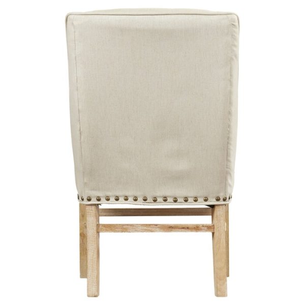 Linen Upholstered Side Chair (370MM) For Cheap - Image 3