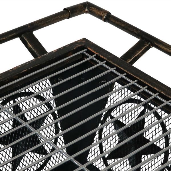 Roswita Steel Wood Burning Fire Pit #2535HW For Sale - Image 5