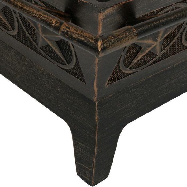 Roswita Steel Wood Burning Fire Pit #2535HW For Sale - Image 4