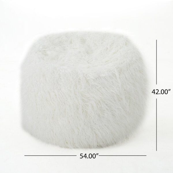 Large Classic Bean Bag- White 39AH For Cheap - Image 2