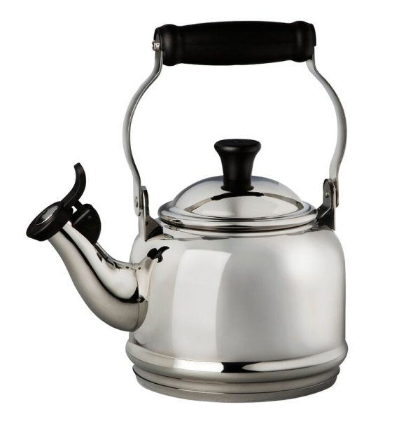 Le Creuset Stainless Steel 1.25 qt. Stainless Steel Whistling Stovetop Kettle 3552RR Online Sale