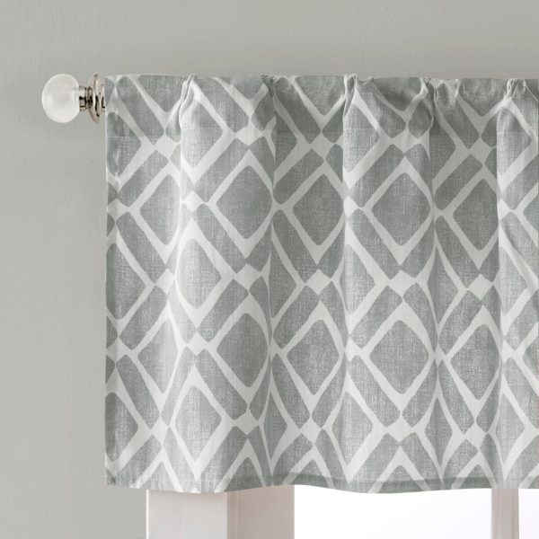 Lippert Print Light-Filtering Window Valance (Set of 4) Grey- 21AH on Sale - Image 2