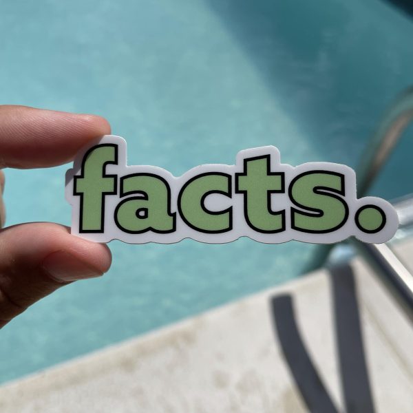 Facts. Green Aesthetic Sticker Online Sale - Image 2