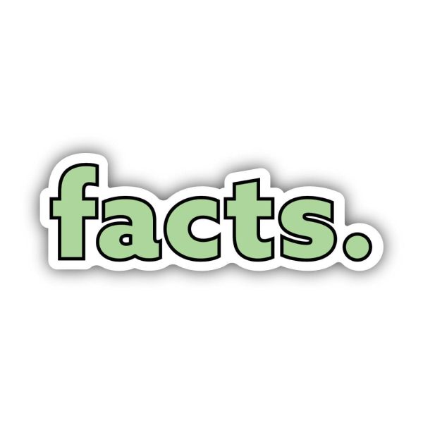 Facts. Green Aesthetic Sticker Online Sale